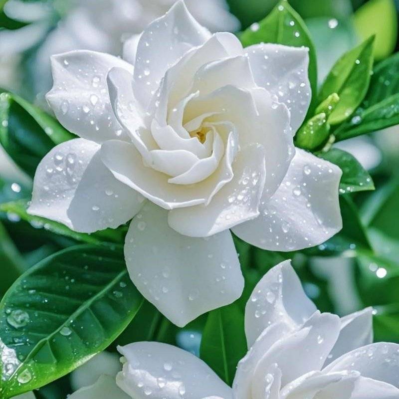 纯野生的栀子花
