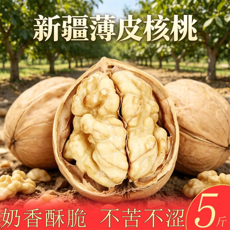 薄皮核桃阿克苏185纸皮核桃均有大货支持代发密文打单