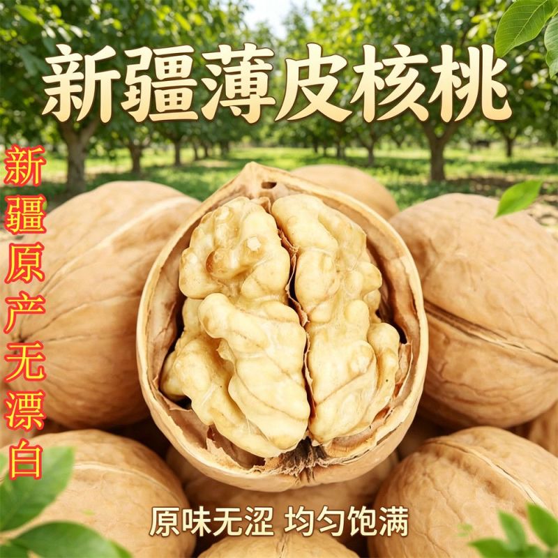 薄皮核桃阿克苏185纸皮核桃均有大货支持代发密文打单