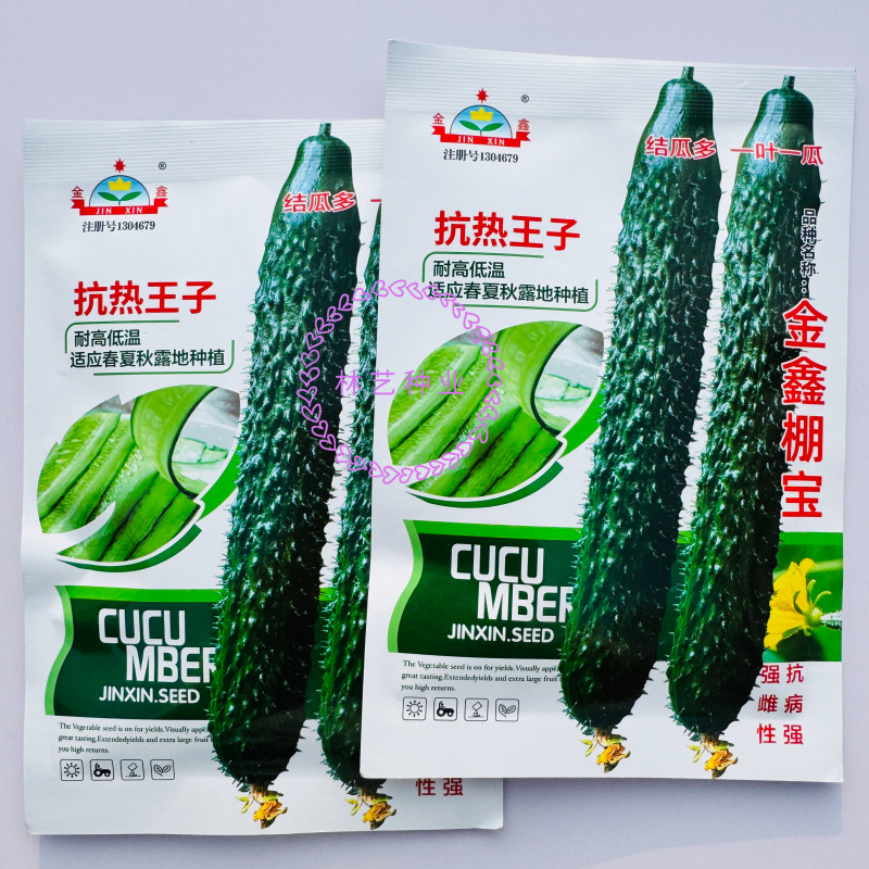 抗热王子黄瓜种子瓜条亮绿强雌性短把刺黄瓜耐高温春夏秋露地