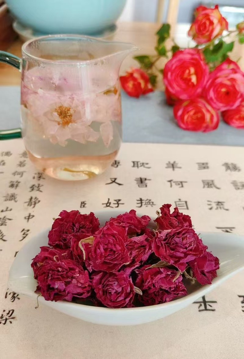 浪漫步庭玫瑰花冠茶玫瑰花茶大朵无硫薰