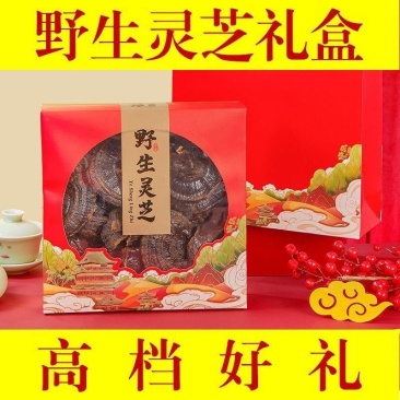 野生灵芝礼盒装年货中秋送礼佳品干货礼盒送长辈过年送
