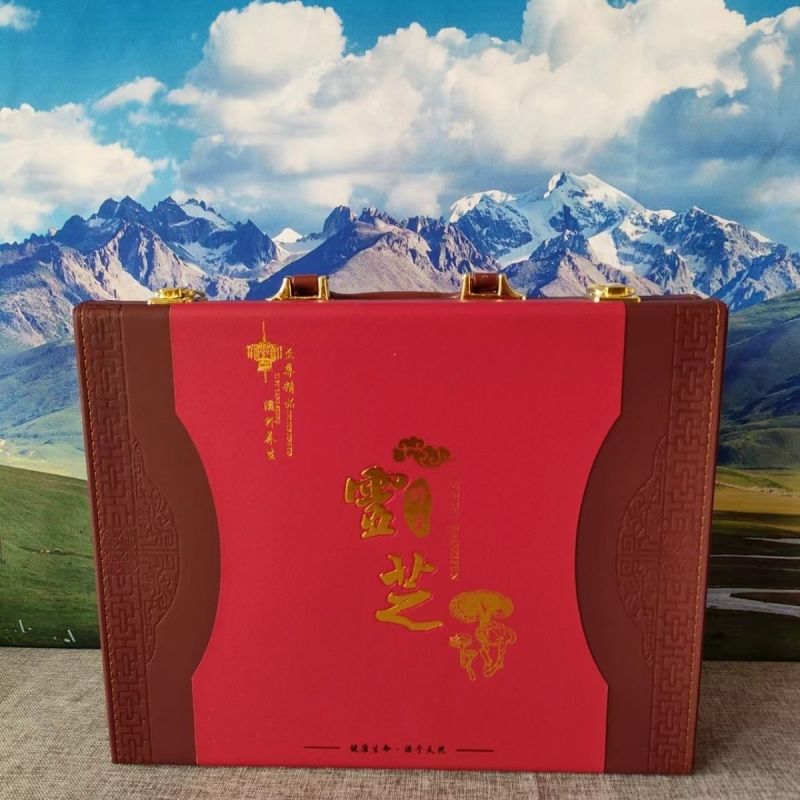 长白山大朵灵芝礼盒装干货黑灵芝节日礼物补品送长辈客户