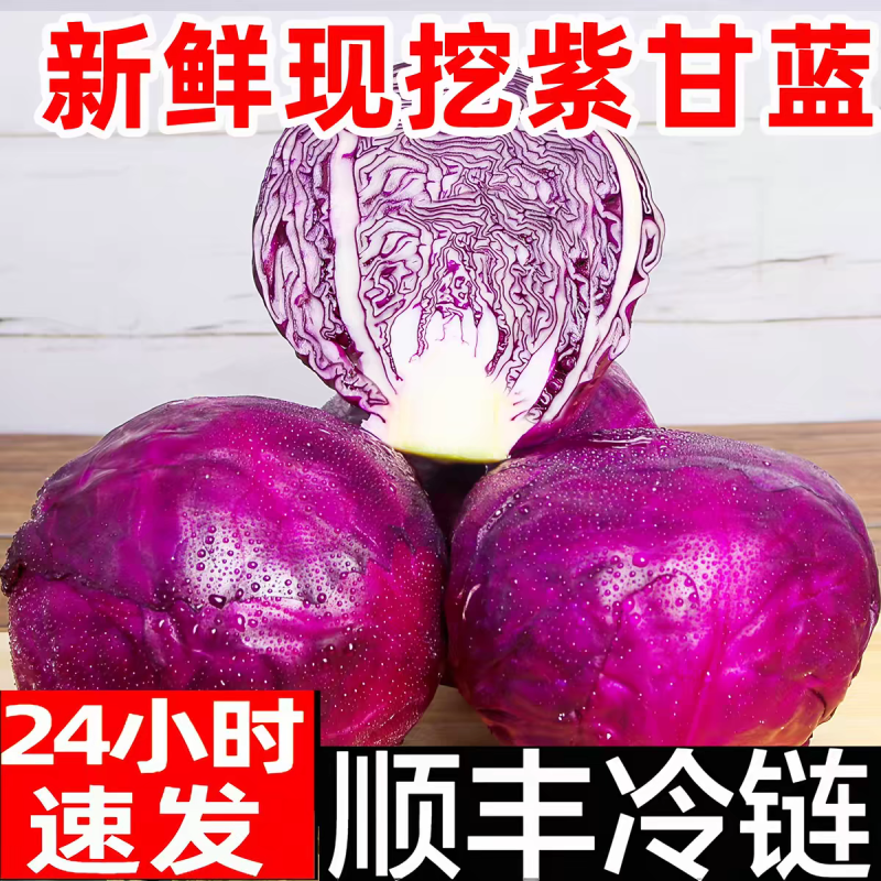 紫甘蓝产地一手货源支持视频看货打款发货