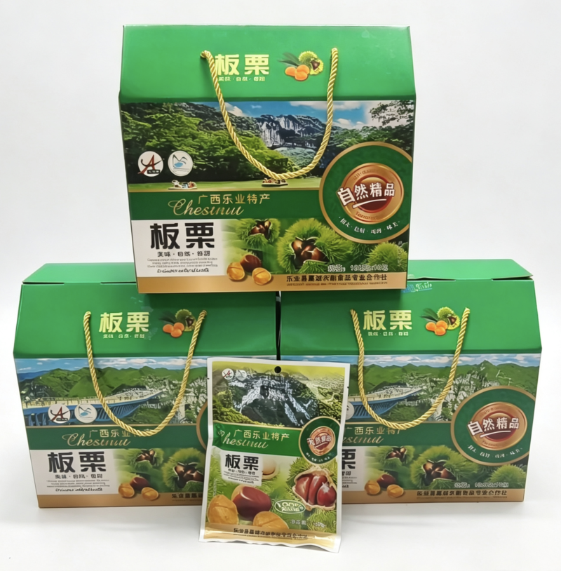 开袋即食板栗100克/包，10包/箱，每箱1000g