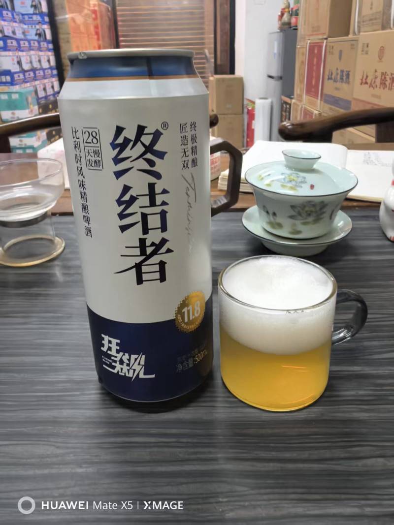 终结者比利时风味啤酒、麦芽浓度11.8p.口感相当不错！