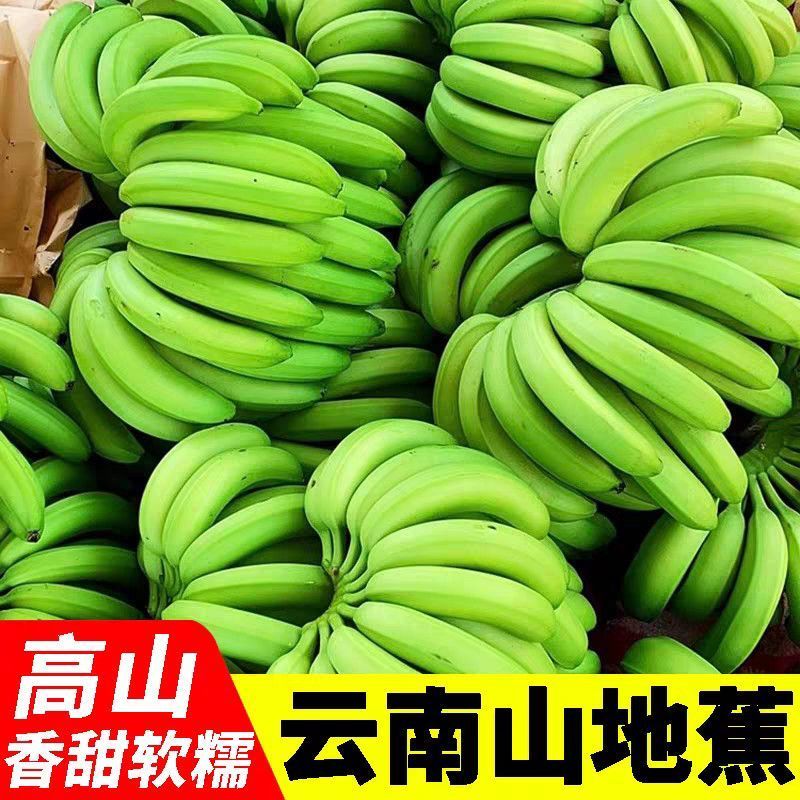 带箱9-10斤云南正宗高山香蕉当季自然新鲜水果青皮现摘批