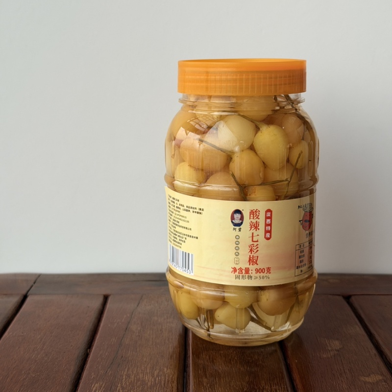 【腌辣椒】广西七彩泡椒螺狮粉泡椒五彩椒辣椒灯笼椒