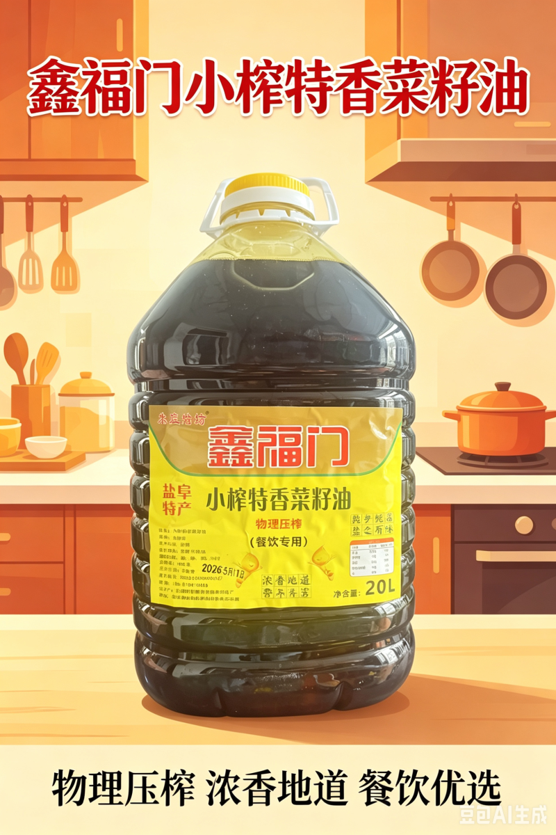 正宗苏北农家土榨特香菜籽油