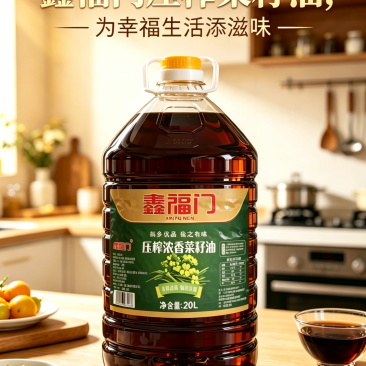 鑫福门压榨浓香菜籽油