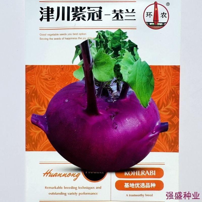 紫苤兰种子水果紫色芥蓝球茎甘兰种籽脆嫩芥兰头菜种春秋蔬菜