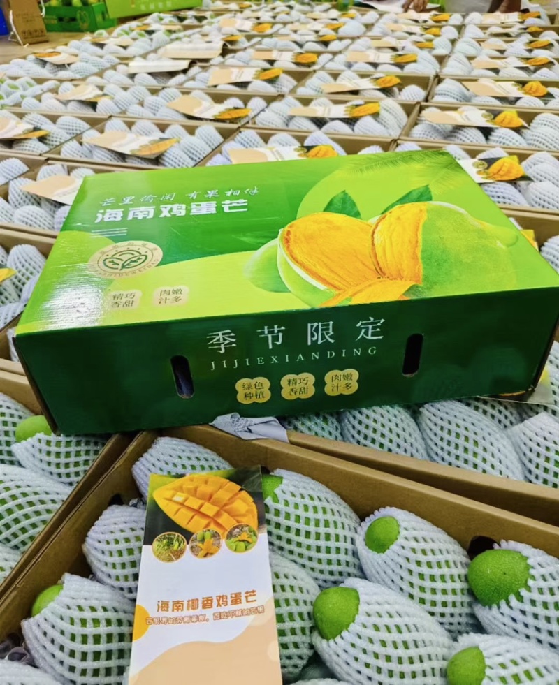 海南昌江鸡蛋芒椰香芒一件代发社区团购市场批发