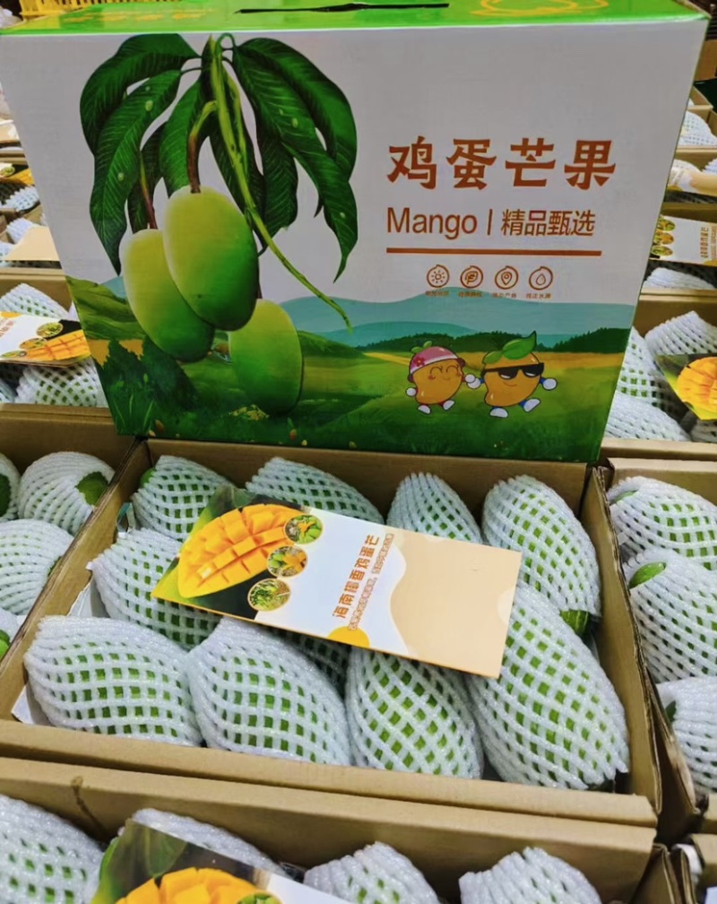 海南昌江鸡蛋芒椰香芒一件代发社区团购市场批发