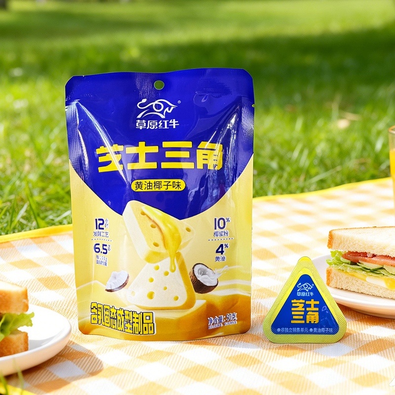 芝士三角黄油椰子风味内蒙厂家直发奶香浓郁包邮到家