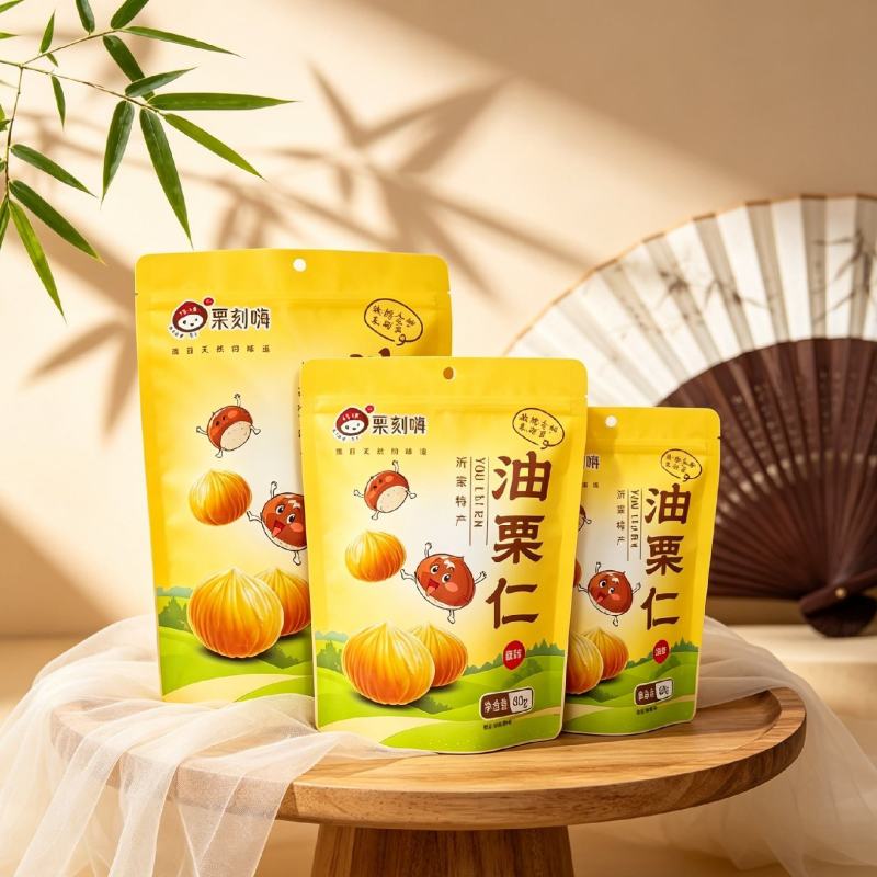 【栗刻嗨】原味油栗仁沂蒙特产***的味道批发商超欢迎咨询