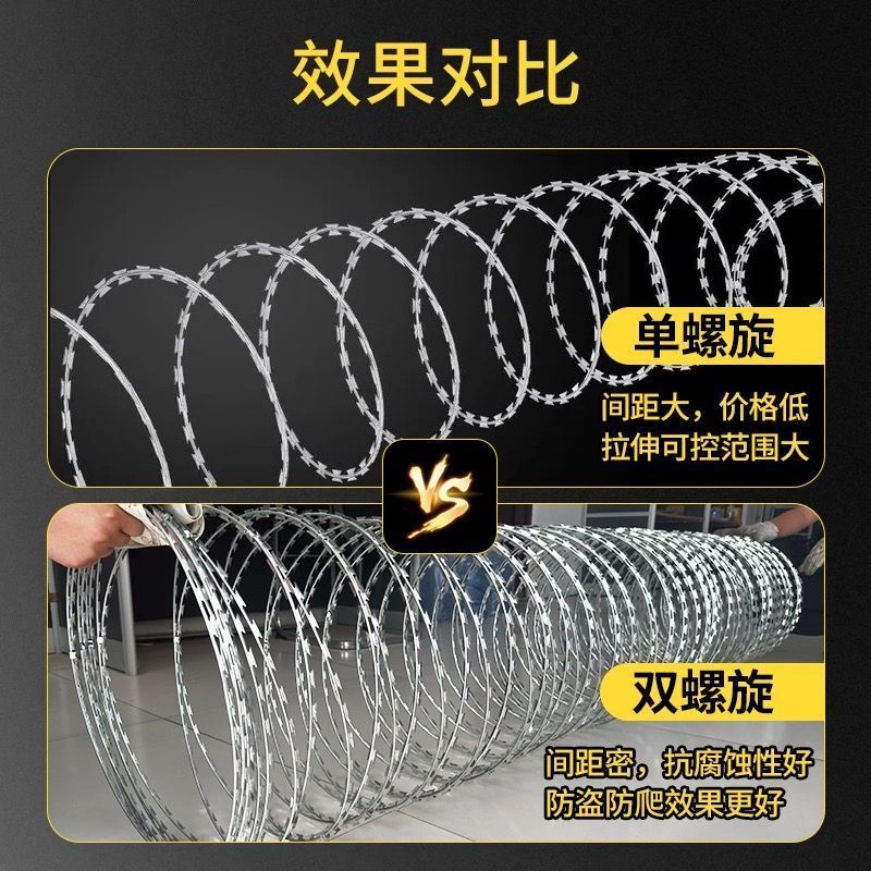 防盗铁丝网刀片刺网围栏防护网