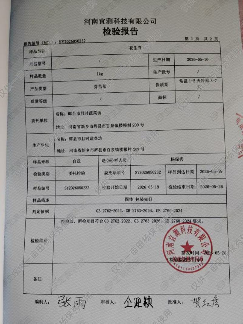 【精品】花生芽基地直供一手货对接市场档口商超电商品质保证