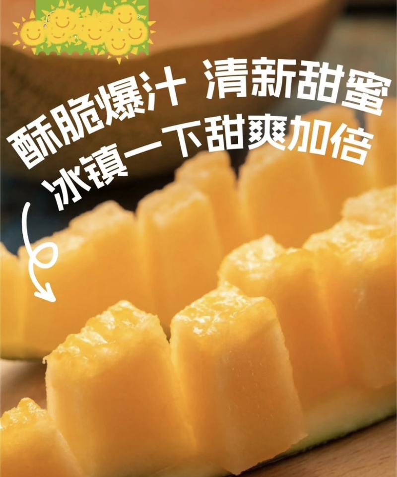 新疆八六王哈密瓜皮薄多汁新鲜采摘现摘现发品质保障规格齐全