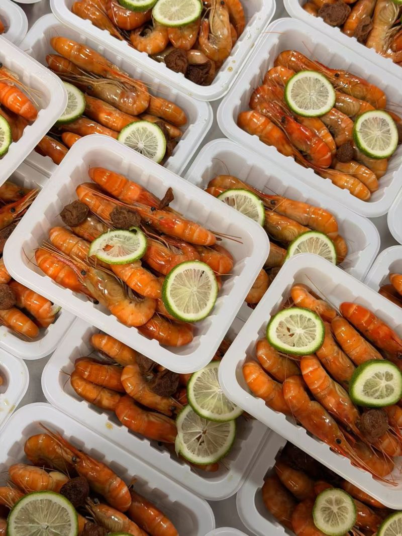 花雕罗氏虾熟醉罗氏虾捞汁虾开盒即食大虾500克装