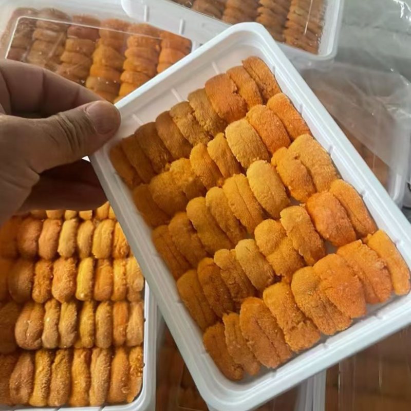 漂烫海胆肉100克，漂烫马粪海胆肉
