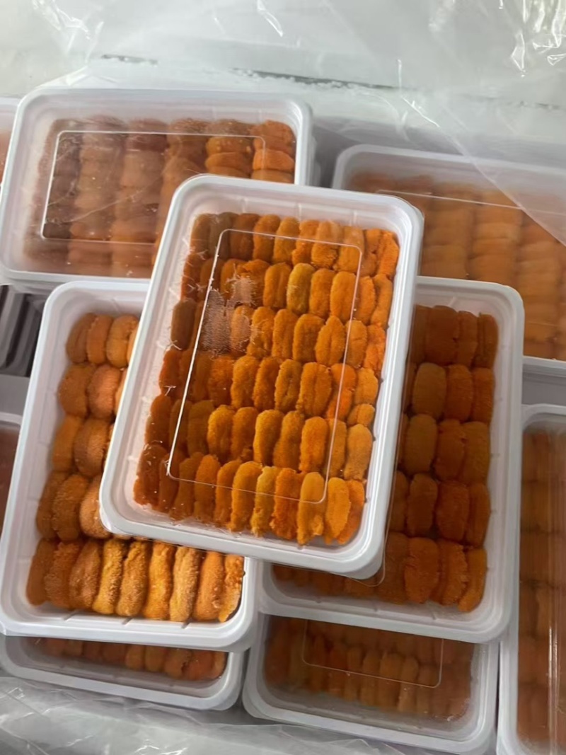 漂烫海胆肉100克，漂烫马粪海胆肉