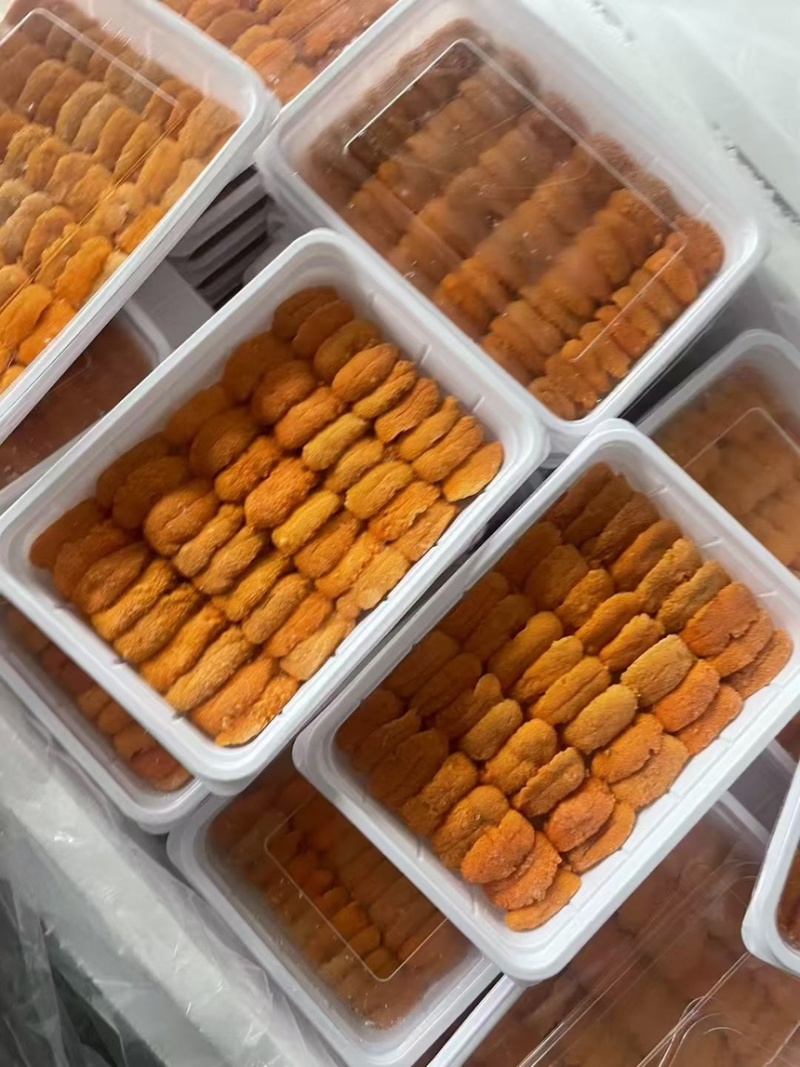 漂烫海胆肉100克，漂烫马粪海胆肉