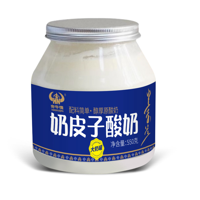 酸奶可以嚼着吃的奶皮子酸奶冷链发货奶香浓郁包邮到家