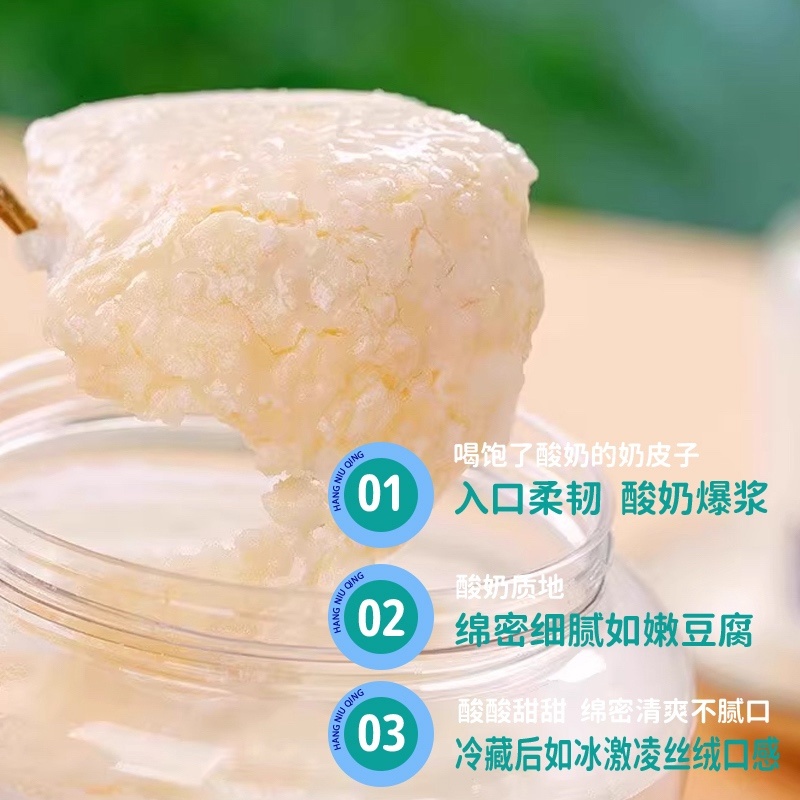 酸奶独立发酵奶皮子酸奶奶香浓郁产地直销包邮