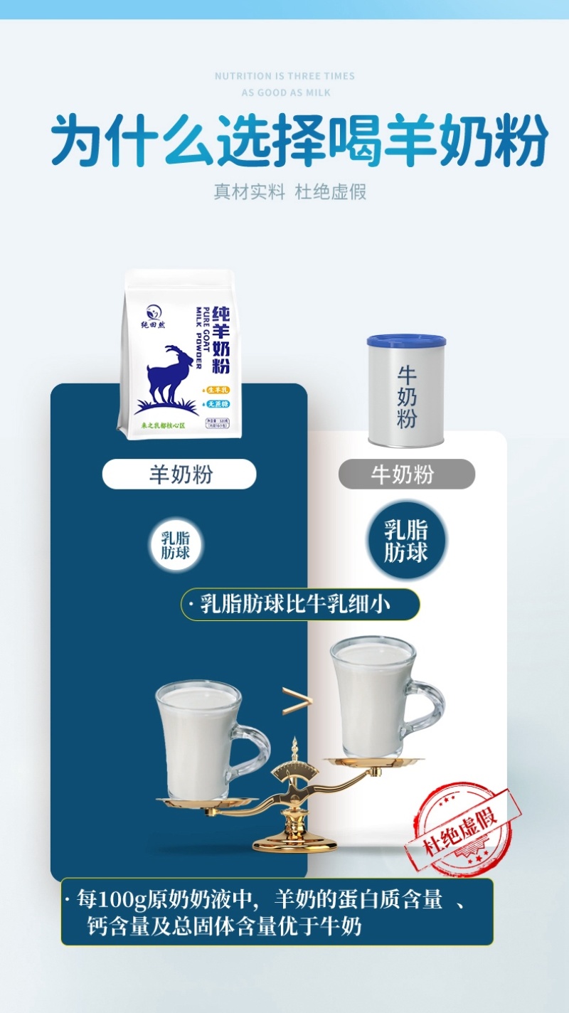 羊奶粉内蒙特产源头厂家直销新鲜奶源包邮到家