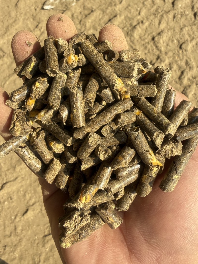花生秧颗粒牛羊马驴的专用饲草颗粒经过高温杀菌膨化