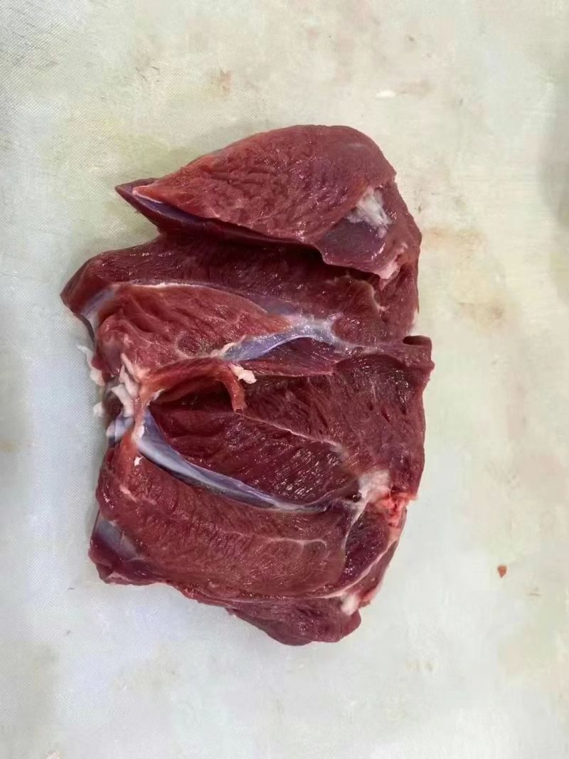 去骨羊后腿净肉，纯干货，鲜羊分割，肉瘦不肥，实拍