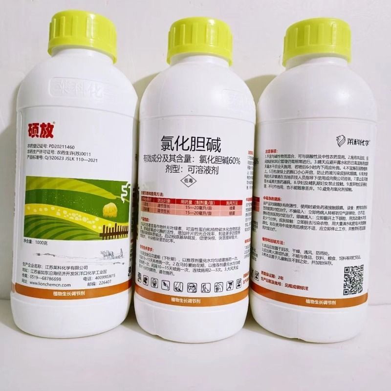 硕放60%氯化胆碱马铃薯花生地下根茎块茎膨大剂植物生长调