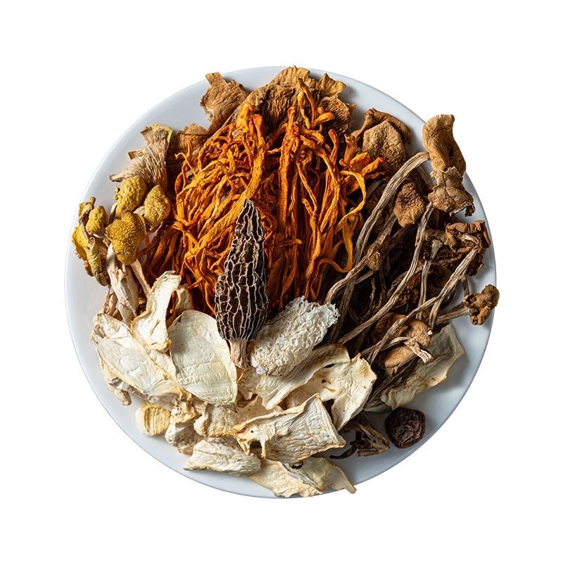 滇九妹七彩菌汤包菌菇干货菌菇包菌袋装100克厂家批发