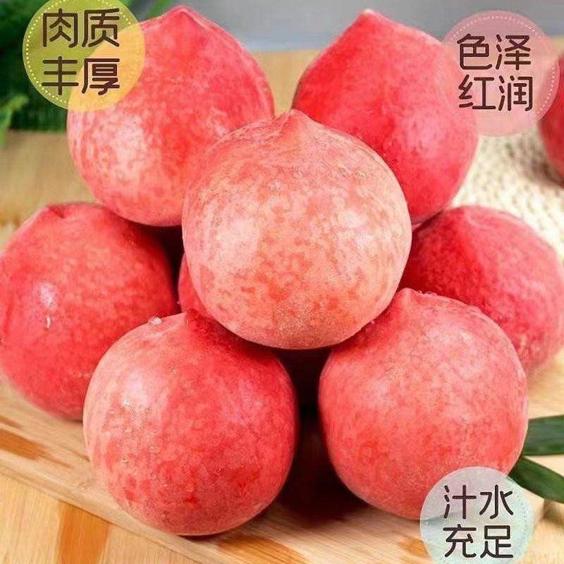 毛桃，果肉多为白/粉红色，分脆桃、软桃、红肉血桃等品种
