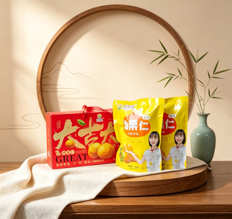大吉礼盒油栗仁山东沂蒙即食板栗仁熟栗子过节送礼坚果休闲