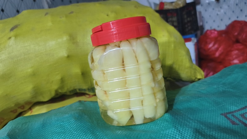 各种新鲜嫩姜，泡姜手工泡菜