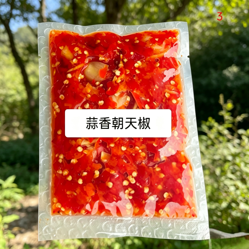 千岛湖本地高山朝椒125g独立小袋蒜香朝天椒鲜辣下饭