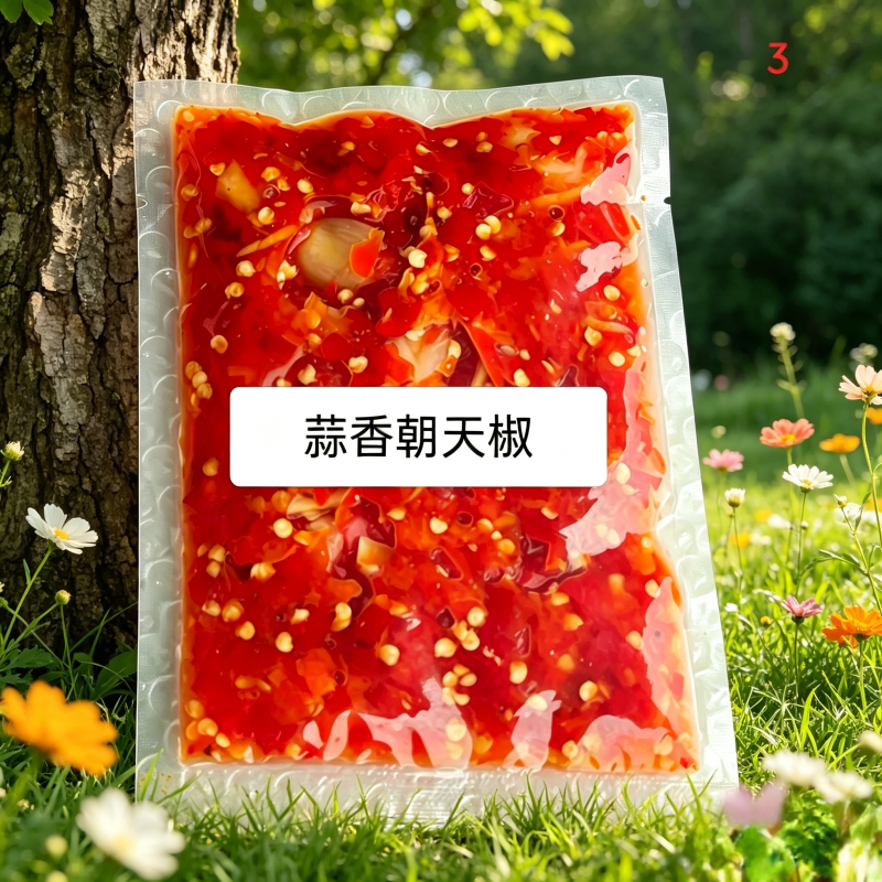 千岛湖本地高山朝椒125g独立小袋蒜香朝天椒鲜辣下饭