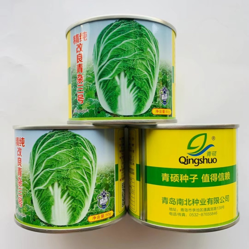 精纯改良青杂三号大白菜种子北方秋季大白菜种籽南方基地