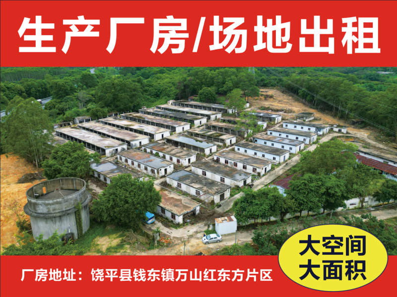 广东潮州市饶平县81亩大型厂房低价出租