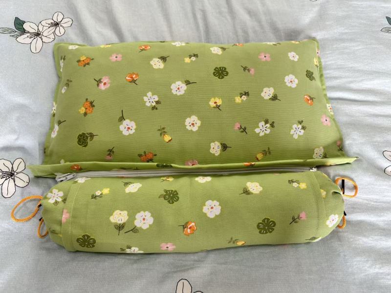 艾草颗粒颈椎枕连体枕