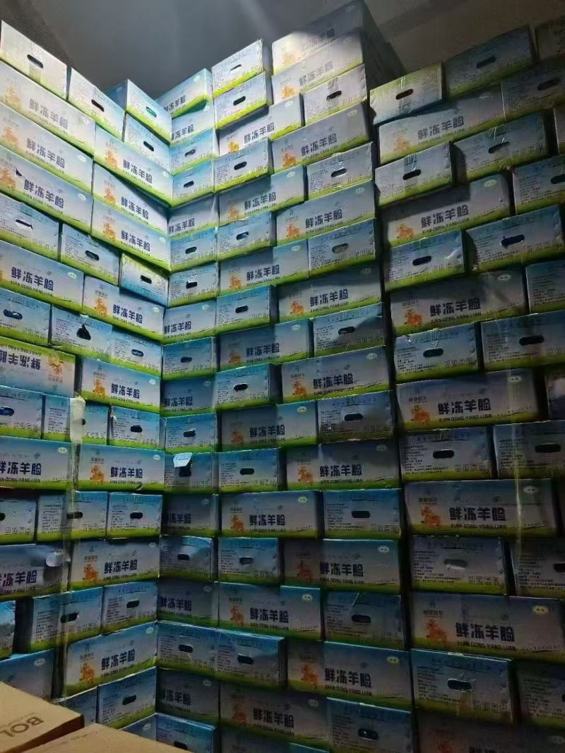 全熟水煮熟羊头肉，纯干货无骨头，适合羊杂汤等多种用途。