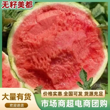 【推荐】美都无籽西瓜产地直发可视频看货欢迎来电咨询