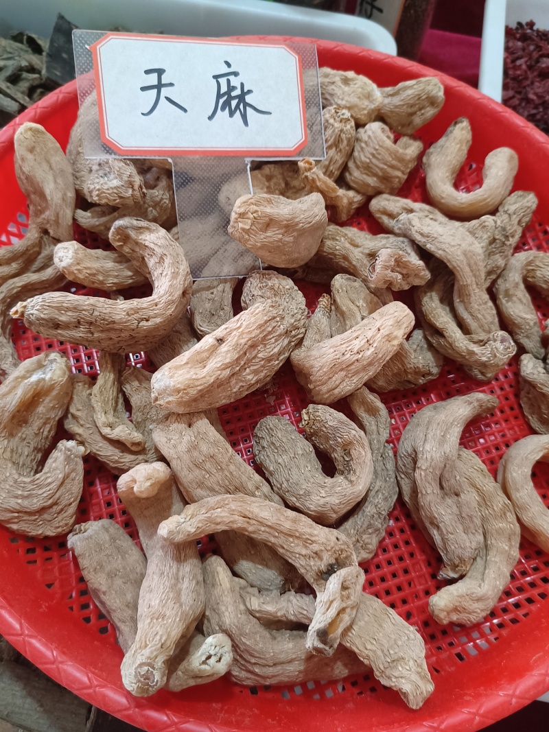 无硫天麻片个子河南伏牛山林下仿野生天麻产地供应