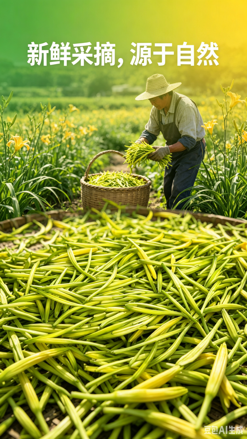 清水黄花菜真空包装少水多菜