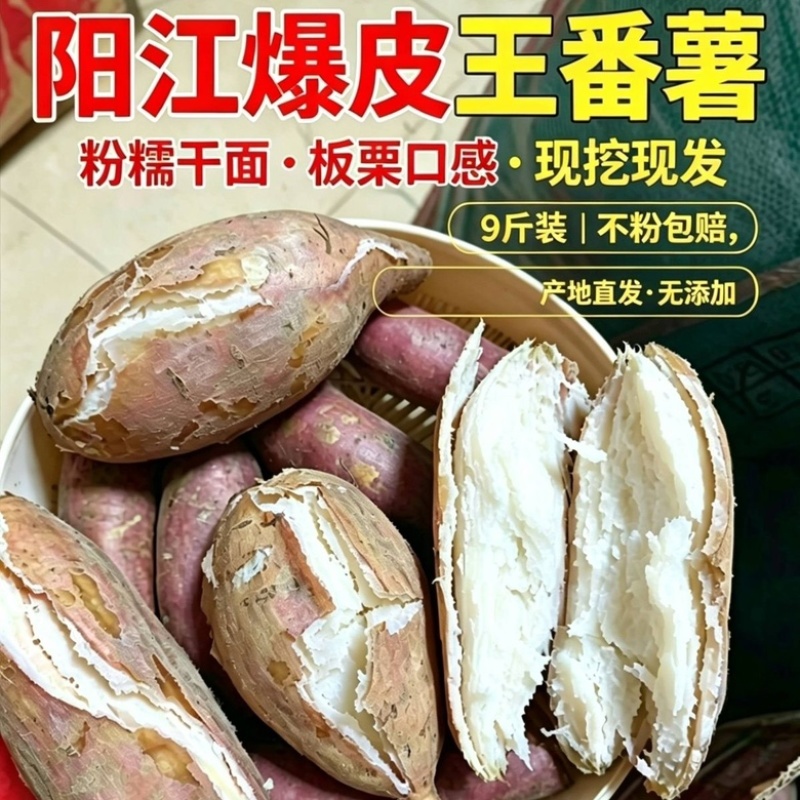 精品板栗薯，粉糯香甜，口感细腻，老少皆宜
