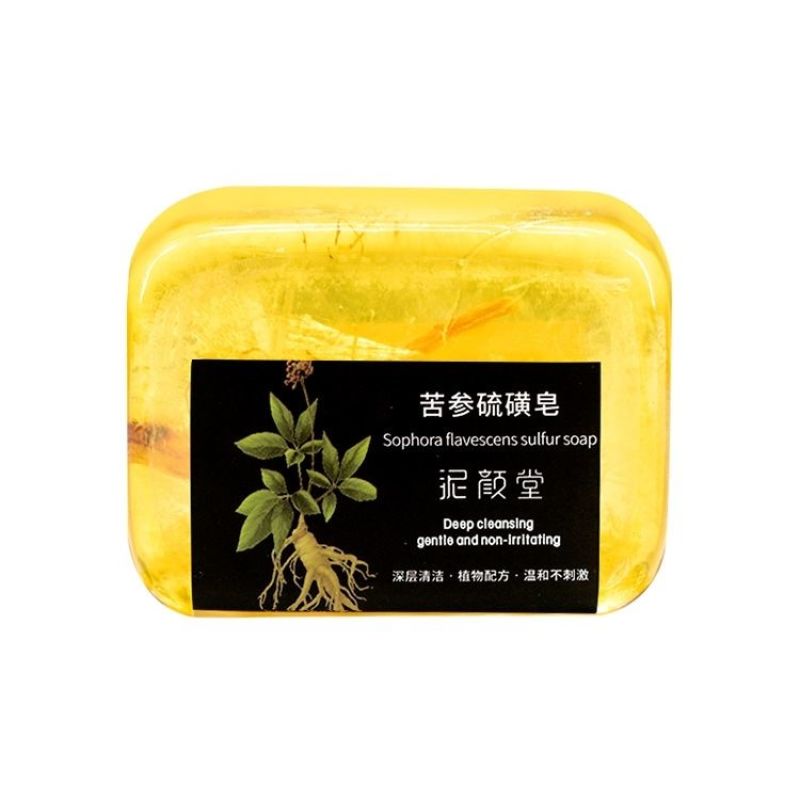 苦参硫磺皂苦参除螨精油皂持久留香男女洗脸洗澡精油手工皂