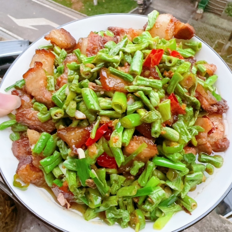太阳味晒青曝豆角湘菜餐饮酒店特色食材菜湖南特产原料干豆角