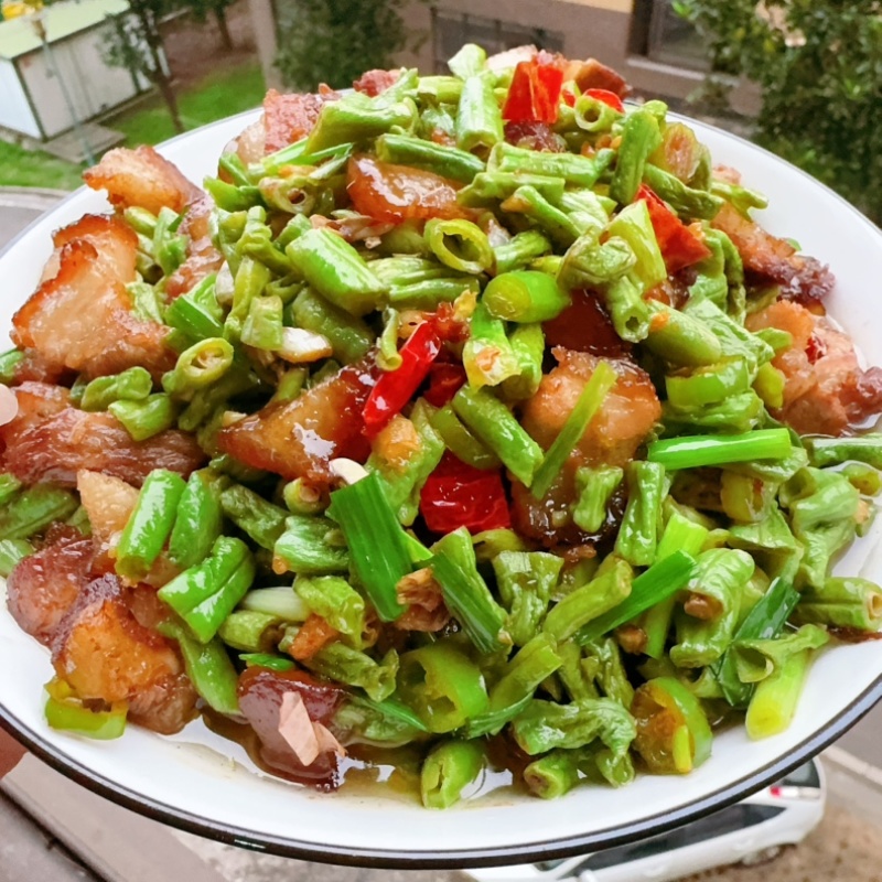 太阳味晒青曝豆角湘菜餐饮酒店特色食材菜湖南特产原料干豆角