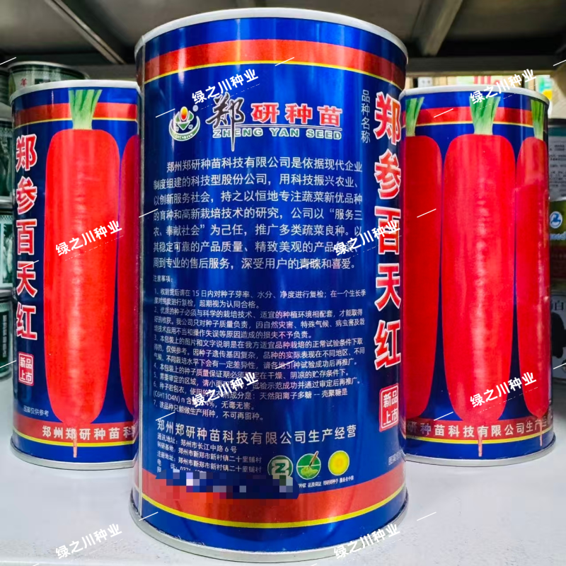 郑参百天红胡萝卜种子高产脆甜三红胡萝卜种籽七寸胡萝卜种子